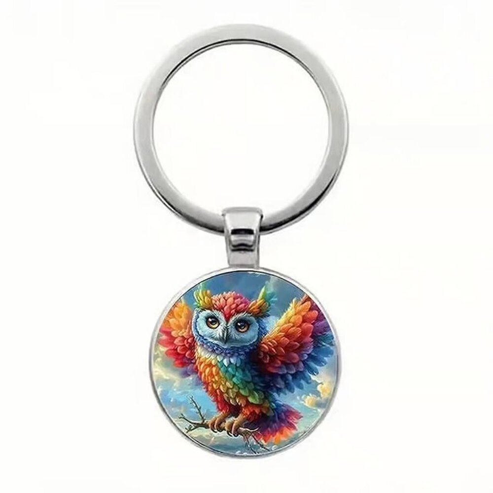 Stainless Steel OWL Keyring Keychain Accessory - Picture 2 of 3